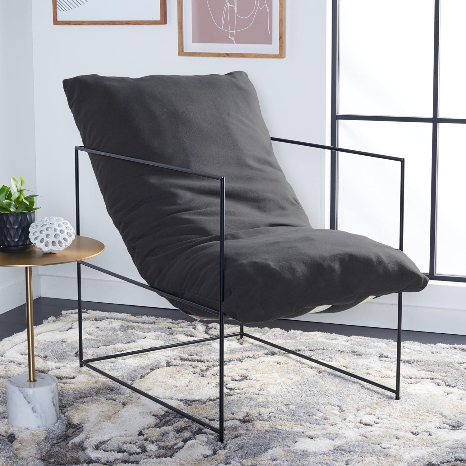 image:imageSafavieh Home Collection ACH4511 Chair BlackGreyBlack