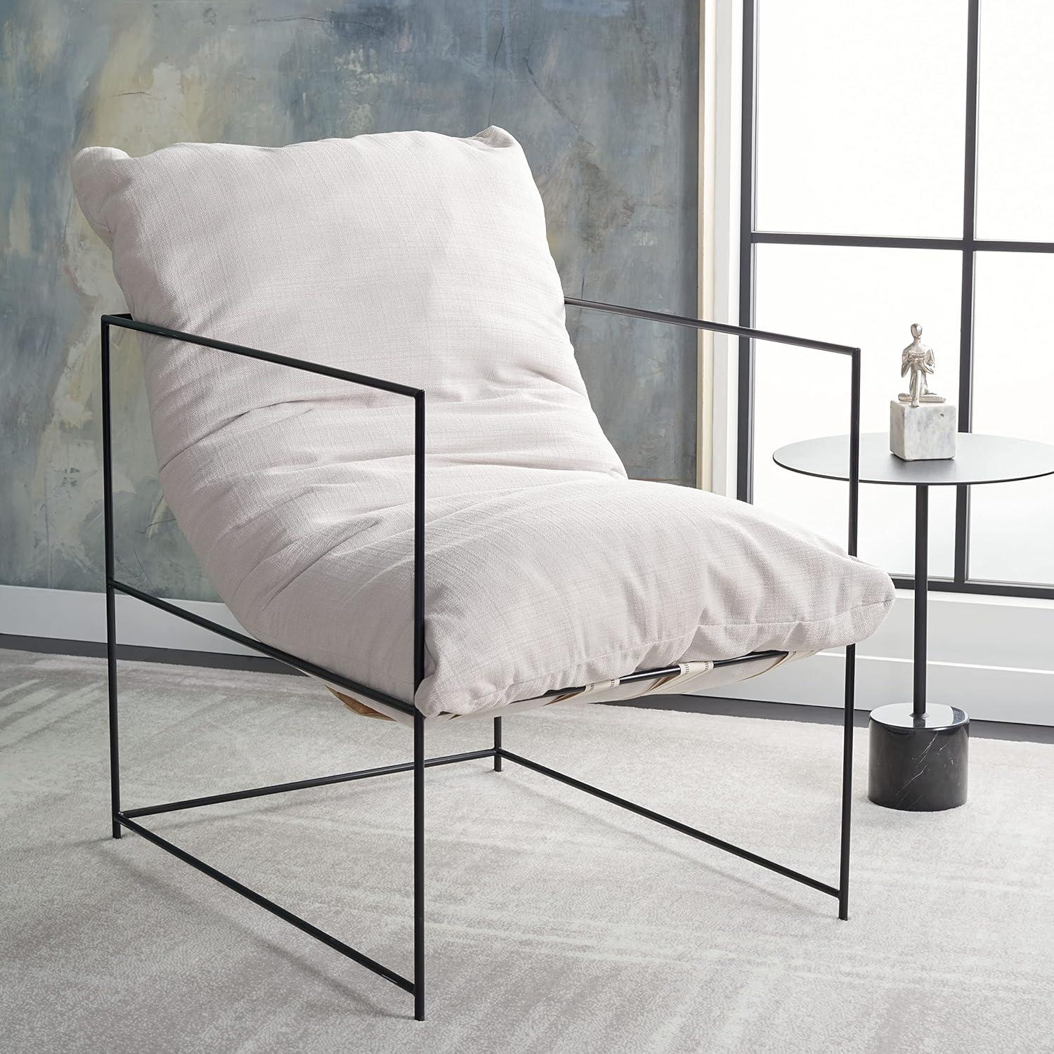 image:imageSafavieh Home Collection ACH4511 Chair BlackIvoryBlack