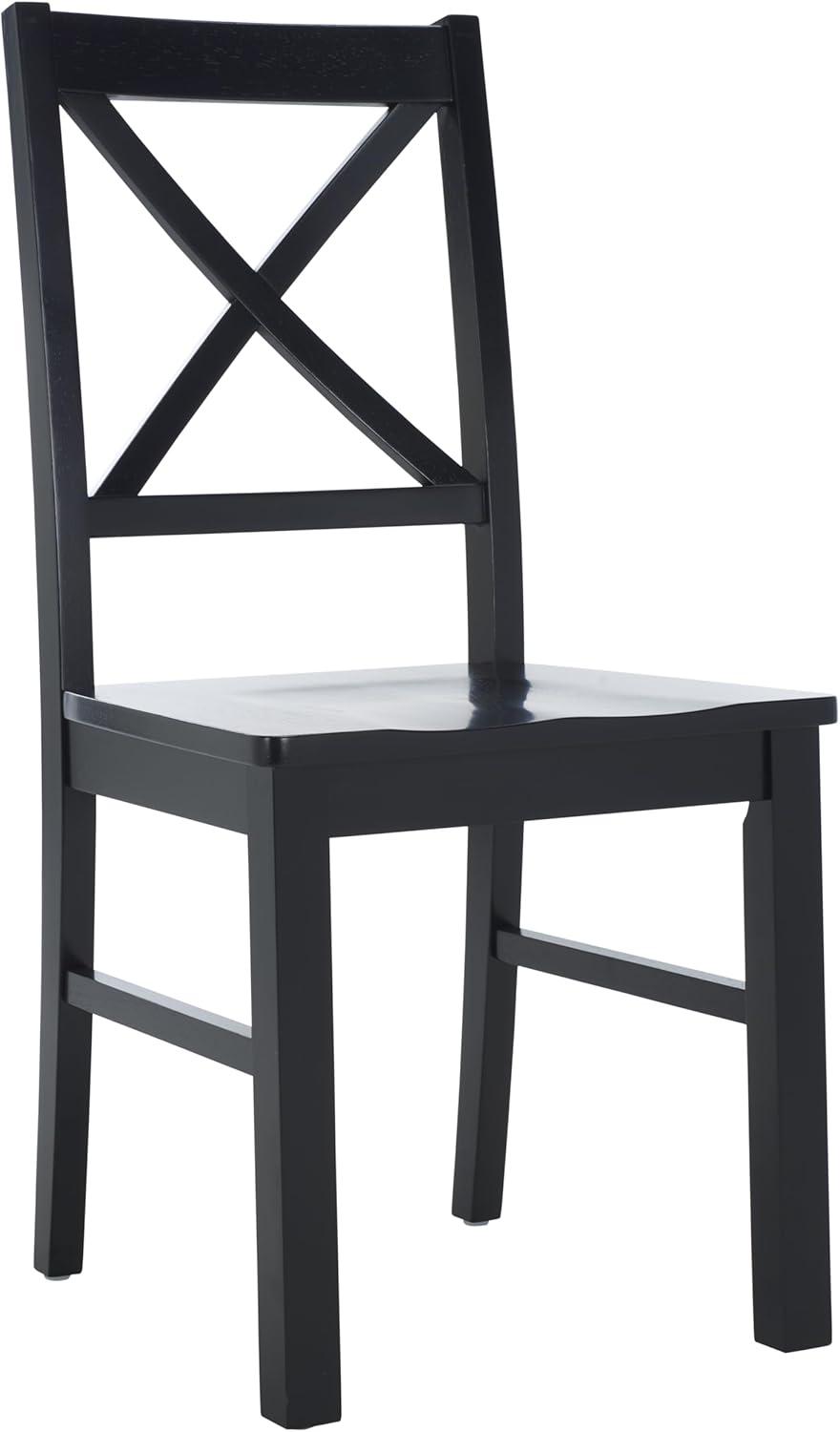 image:imageSafavieh Home Collection Akash White and Natural XBack 18inch Dining Chair Set of 2Black