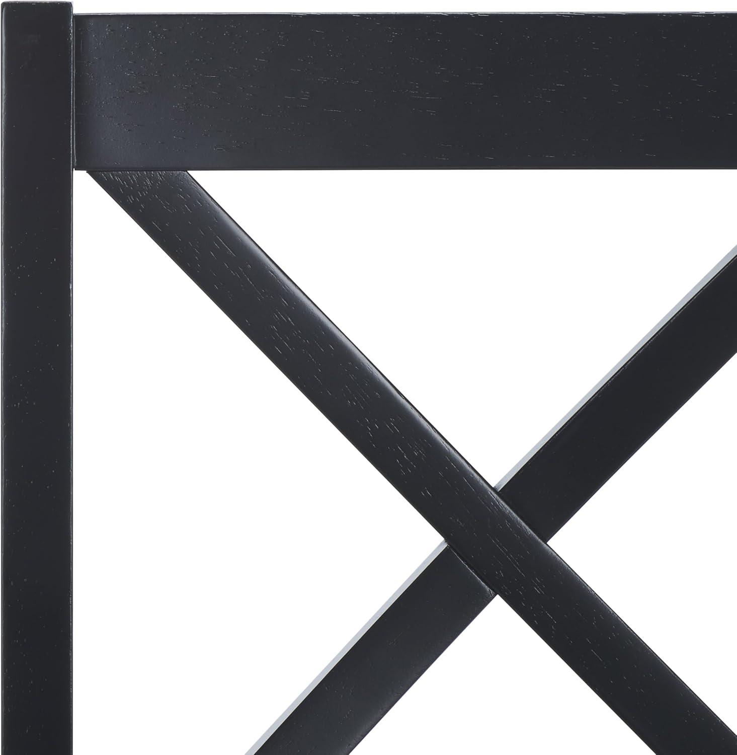 image:imageSafavieh Home Collection Akash White and Natural XBack 18inch Dining Chair Set of 2Black