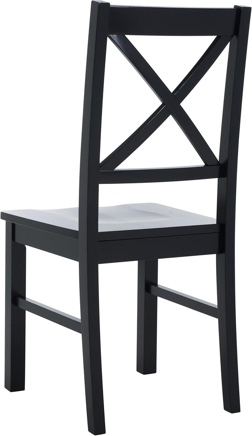image:imageSafavieh Home Collection Akash White and Natural XBack 18inch Dining Chair Set of 2Black