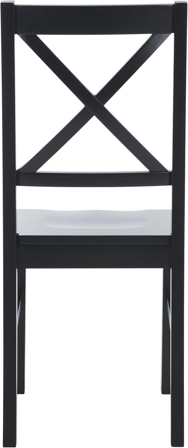 image:imageSafavieh Home Collection Akash White and Natural XBack 18inch Dining Chair Set of 2Black
