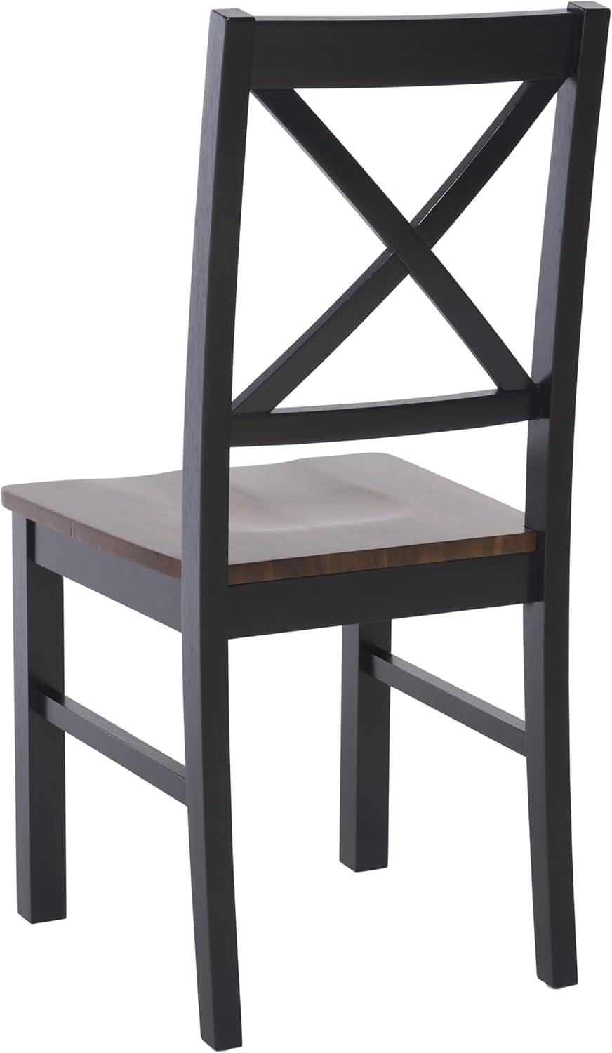 image:imageSafavieh Home Collection Akash White and Natural XBack 18inch Dining Chair Set of 2BlackWalnut
