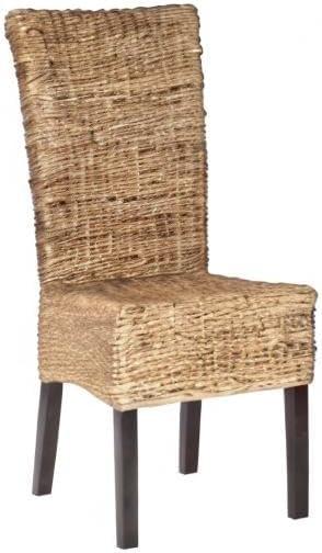 image:imageSafavieh Home Collection Kiska Natural Dining Chair Set of 2Dark Brown