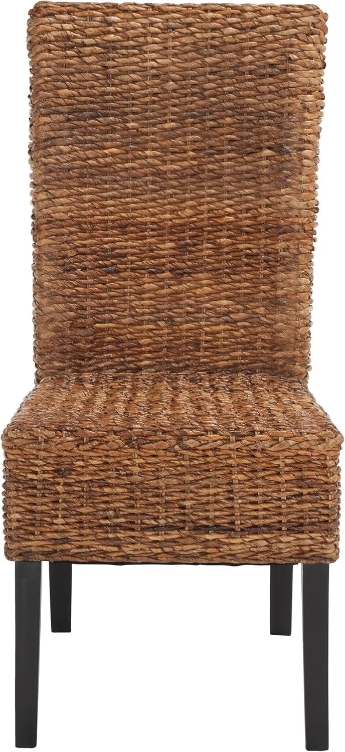 image:imageSafavieh Home Collection Kiska Natural Dining Chair Set of 2Dark Brown