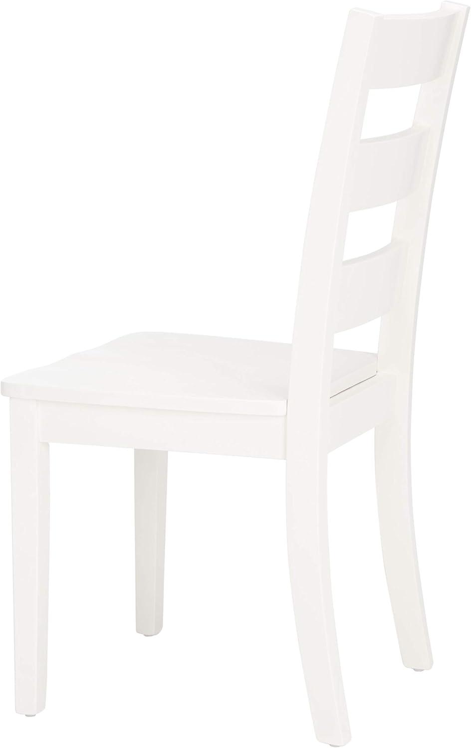 image:imageSafavieh Home Collection Silio White Ladder Back 18inch Dining Chair Set of 2White
