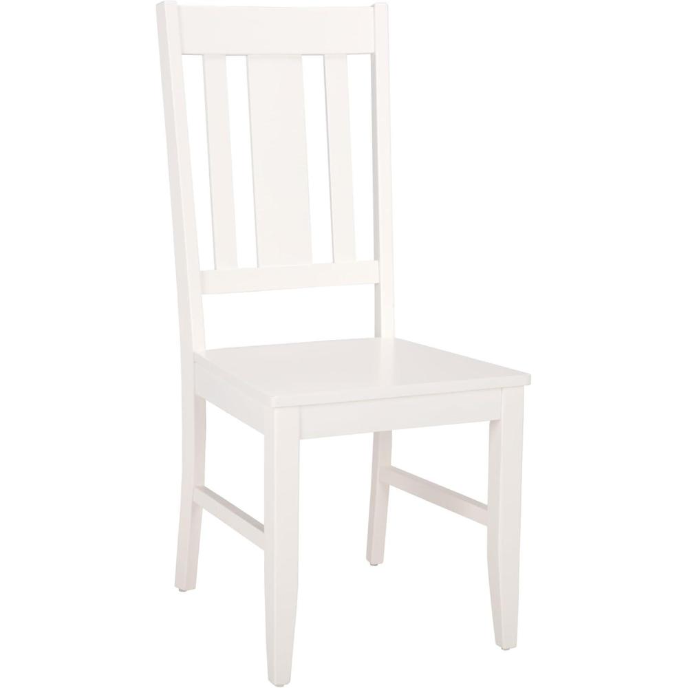 image:imageSAFAVIEH Home Collection  Roswitha Slat Back Solid Wood Dining Side Chair Light Oak Finish Classic Transitional Seating Design DCH6905BWhite