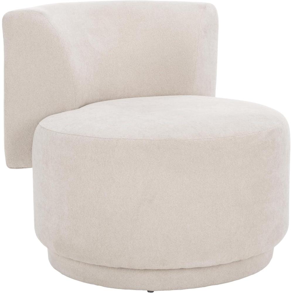 image:imageSAFAVIEH Home Collection Rhyt Beige Linen Accent Chair Fully AssembledBeige