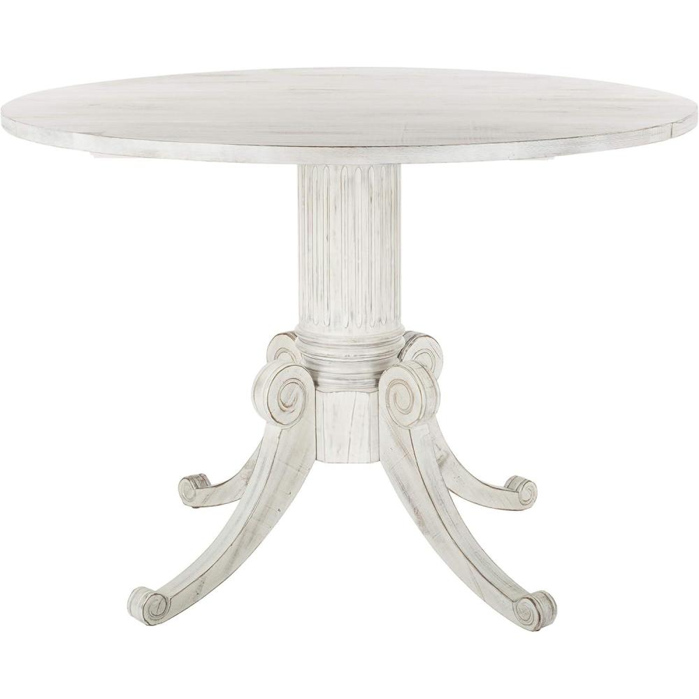 image:imageSafavieh Home Forest Traditional Rustic Natural Drop Leaf Dining TableAntique White