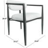 SAFAVIEH Couture – Outdoor Bethlyn Dining Chair – Black & Beige Aluminum – Weather Resistant, Fully Assembled – Ideal for Patio, Deck, Backyard, 19″ Seat Height (CPT4022A)(Black/Beige)