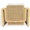 SAFAVIEH Couture – Outdoor Cleandra Accent Chair – Natural & Beige Aluminum – Weather Resistant, Fully Assembled – Ideal for Patio, Deck, Backyard, 17″ Seat Height (CPT4018A)(Natural/Beige)