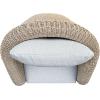 SAFAVIEH Couture – Outdoor Jilina Swivel Accent Chair – Natural & Beige Aluminum – Weather Resistant, Fully Assembled – Ideal for Patio, Deck, Backyard, 17″ Seat Height (CPT4013A)(Natural/Beige)