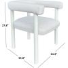 SAFAVIEH Couture – Outdoor Larissa Dining Chair – White & Beige Aluminum – Weather Resistant, Fully Assembled – Ideal for Patio, Deck, Backyard, 17.7″ Seat Height (CPT4021A)(White/Beige)