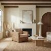 SAFAVIEH Couture Home Collection Gregory Natural/Beige Cushion Water Hyacinth Accent Chair (Fully Assembled)