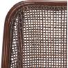 SAFAVIEH Furniture – Alina Dining Chair – Light Natural Rattan & White Cushion – Woven Armchair Design – Ideal for Dining Room, Kitchen, 18.3″ Seat Height (DCH6511A)(Brown/White)