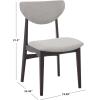SAFAVIEH Furniture – Botan Dining Chair Set of 2 – Black Solid Wood & Grey Upholstered Seat – Modern Curved Back – Ideal for Dining Room, Kitchen, 18″ Seat Height (DCH3601A-SET2)(Black/Grey)
