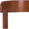 SAFAVIEH Furniture – Calixto Dining Chair Set of 2 – Black Solid Wood – Round Seat Modern Chair – Fully Assembled – Ideal for Dining Room, Kitchen, 19″ Seat Height (DCH8809B-SET2)(Walnut)