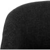 SAFAVIEH Furniture – Lahela Barrel Back Accent Chair – Black Upholstered Fabric – Fully Assembled – Ideal for Living Room, Bedroom, Dining Space, 18.3″ Seat Height (ACH3402B)(Black)