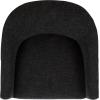 SAFAVIEH Furniture – Lahela Barrel Back Accent Chair – Black Upholstered Fabric – Fully Assembled – Ideal for Living Room, Bedroom, Dining Space, 18.3″ Seat Height (ACH3402B)(Black)