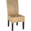 SAFAVIEH Furniture – Luz Dining Chair Set of 2 – Coastal Design – Natural Pine Solid Wood – Ideal for Dining Room, Kitchen, 18.5″ Seat Height (SEA8016C-SET2)(Brown)