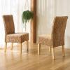 SAFAVIEH Furniture – Luz Dining Chair Set of 2 – Coastal Design – Natural Pine Solid Wood – Ideal for Dining Room, Kitchen, 18.5″ Seat Height (SEA8016C-SET2)(Natural/Natural)