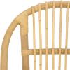 SAFAVIEH Furniture – Oksana Woven Accent Chair – Natural Rattan – Fully Assembled – Ideal for Living Room, Bedroom, Dining Space, 17.7″ Seat Height (ACH9904A)(Natural)