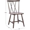SAFAVIEH Furniture – Tayten Dining Chair Set of 2 – Dark Walnut Solid Wood – Windsor Style Spindle Back Chair – Ideal for Dining Room, Kitchen, 17.7″ Seat Height (DCH8502D-SET2)