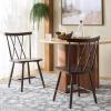 SAFAVIEH Furniture – Tayten Dining Chair Set of 2 – Dark Walnut Solid Wood – Windsor Style Spindle Back Chair – Ideal for Dining Room, Kitchen, 17.7″ Seat Height (DCH8502D-SET2)