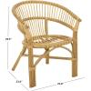 SAFAVIEH Furniture – Varvara Woven Accent Chair – Natural Rattan – Fully Assembled – Ideal for Living Room, Bedroom, Dining Space, 16″ Seat Height (ACH9905A)(Natural)