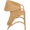 SAFAVIEH Home Collection – Alyona Natural Rattan Arm Chair, Sculptural Design, Tropical Coastal Accent Seating, Fully Assembled (ACH6700A)(Natural)