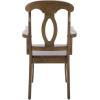 SAFAVIEH Home Collection – Hannelore Solid Wood Dining Arm Chair, Dark Oak Finish, Classic Transitional Seating Design (DCH6907A)(Dark Oak)