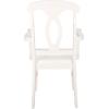 SAFAVIEH Home Collection – Hannelore Solid Wood Dining Arm Chair, Dark Oak Finish, Classic Transitional Seating Design (DCH6907A)(White)