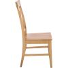 SAFAVIEH Home Collection – Ksenia X-Back Dining Side Chair, Solid Wood, Black Finish, Farmhouse Classic (DCH6902E)(Light Oak)