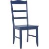 SAFAVIEH Home Collection – Svetlana Solid Wood Ladder Back Dining Side Chair, Classic Farmhouse Kitchen Seating, Dark Blue (DCH6904D)(Dark Blue)