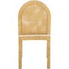 SAFAVIEH Home Collection – Tojo Rounded Back Cane Dining Chair Set of 2 with Cushion, Natural & White, Handwoven Rattan, Fully Assembled (DCH6510A-SET2)(Natural/White)