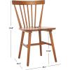 SAFAVIEH Home Collection – Winona Set of 2 Honey Windsor Farmhouse Dining Chairs, Spindle Back Wood Chairs, Classic Casual Seating (DCH8500K-SET2)(Honey)
