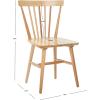 SAFAVIEH Home Collection – Winona Set of 2 Honey Windsor Farmhouse Dining Chairs, Spindle Back Wood Chairs, Classic Casual Seating (DCH8500K-SET2)(Natural)