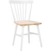 SAFAVIEH Home Collection – Winona Set of 2 Honey Windsor Farmhouse Dining Chairs, Spindle Back Wood Chairs, Classic Casual Seating (DCH8500K-SET2)(White / Natural)