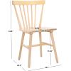 SAFAVIEH Home Collection – Winona Set of 2 Honey Windsor Farmhouse Dining Chairs, Spindle Back Wood Chairs, Classic Casual Seating (DCH8500K-SET2)(White Washed)