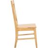 SAFAVIEH Home Collection – Yana Double X-Back Dining Side Chair, Solid Wood, Light Oak Finish, Classic Farmhouse Style (DCH6900B)(Light Oak)