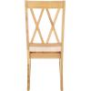 SAFAVIEH Home Collection – Yana Double X-Back Dining Side Chair, Solid Wood, Light Oak Finish, Classic Farmhouse Style (DCH6900B)(Light Oak)
