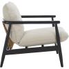 SAFAVIEH Home Collection Amias Modern Coastal Grey & Matte Black Accent Chair (Fully Assembled)(Grey/Matte Black)