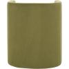 SAFAVIEH Home Collection Eydis Modern Light Grey Velvet Barrel Back Accent Chair (Fully Assembled)(Olive Green)