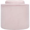 SAFAVIEH Home Collection Fifer Mid-Century Modern Cream Faux Shearling Fur Accent Chair (Fully Assembled)(Light Pink)
