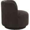 SAFAVIEH Home Collection Hayls Brown Linen Swivel Accent Chair (Fully Assembled)(Brown)