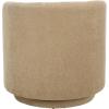 SAFAVIEH Home Collection Hayls Brown Linen Swivel Accent Chair (Fully Assembled)(Tan)