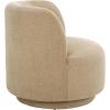 SAFAVIEH Home Collection Hayls Brown Linen Swivel Accent Chair (Fully Assembled)(Tan)