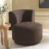 SAFAVIEH Home Collection Rhyt Beige Linen Accent Chair (Fully Assembled)(Brown)