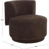 SAFAVIEH Home Collection Rhyt Beige Linen Accent Chair (Fully Assembled)(Brown)