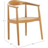 SAFAVIEH Home Collection Savina Black & Natural Solid Wood Open Webbing Accent Chair (Fully Assembled)(Natural/Natural)
